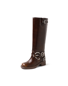 Сапоги Knee-high Boots Women's, черный Five-nine dan seven
