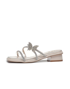 Шлепанцы женские, бежевый Hla