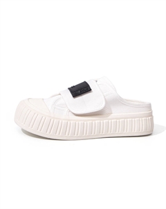 Мюли женские с закрытым носком женские, белый/черный Feiyue.®