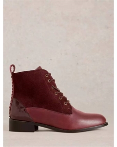 Ботильоны Margot Leather Lace-Up, цвет deep red White stuff