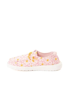 Слипоны Womens Wendy Slip-On Casual Shoe, цвет Pink/Daisies Hey dude