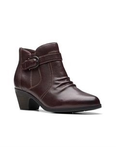 Ботильоны Emily Opal Bootie, темно-коричневый Clarks