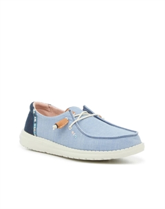 Слипоны Wendy Chambray Slip-On Sneaker, светло-голубой Hey dude