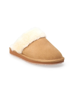 Женские замшевые тапочки из искусственного меха, цвет Tan Clarks