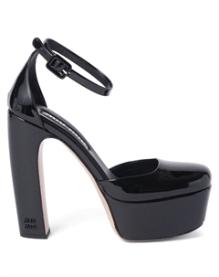 Лакированные туфли на платформе, черный Miu miu