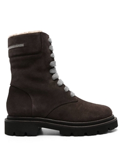 Ботинки в стиле милитари, серый Peserico