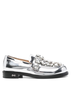 Лоферы с кристаллами, серый Mach & mach