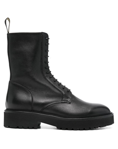 Кожаные военные ботинки Дукаля, черный Doucal's