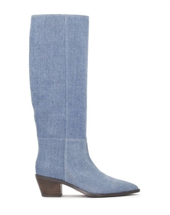 Джинсовые ковбойские сапоги без шнуровки, синий Kazar