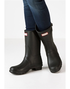 Резиновые сапоги с логотипом, черный Hunter