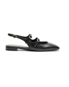 Туфли Мэри Джейн с пяткой на пятке, черный Stuart weitzman