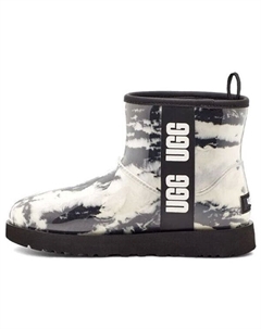 Ботинки зимние Classic с мраморным логотипом, белый Ugg