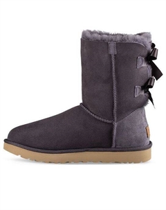 Ботинки зимние Bailey Bow II 2.0 с флисовой подкладкой, фиолетово-серый Ugg