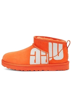 Кроссовки классические ультра мини сломанный логотип, оранжевый Ugg