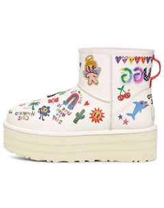Кроссовки классические мини-ботинки, белый Ugg