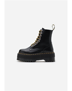 Ботильоны на платформе высокие, черный Dr. martens