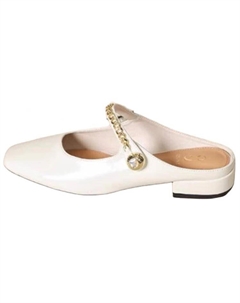 Мюли женские с закрытым носком женские, белый Josiny
