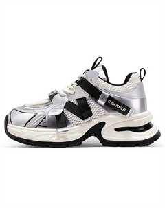 Кроссовки CВ°BANNER Chunky Sneakers Women's Low-Top Silver C°banner