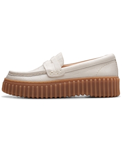 Лоферы женские белые Clarks