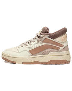 Кроссовки Wave Skateboarding Shoes Women's Mid-top Beige/Brown, коричневый Li-ning