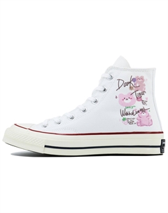 1970-е годы Кеды унисекс с высоким берцем розового цвета Converse