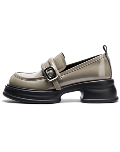 Лоферы женские низкие серые C°banner