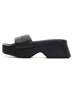 Шлепанцы с тисненым логотипом, черный Alexander wang