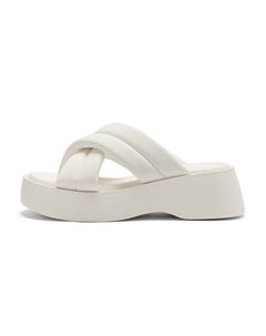 Шлепанцы женские белые C°banner