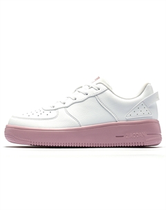 Кроссовки Skateboarding Shoes Women's Low-top White/Pink, розовый Qiaodan