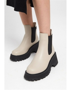 Ботильоны на платформе, бежевый Cesare gaspari