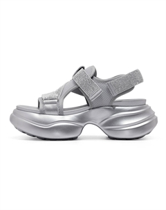 Пляжные сандалии женские серебристые C°banner