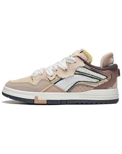Кроссовки Wave Skateboarding Shoes Women's Low-top Apricot Color / Deer Skin Brown, коричневый Li-ning