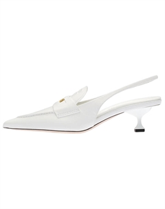 Кожаные пенни 45 мм лоферы Miu miu