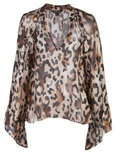 Блузка с леопардовым принтом Rachel zoe