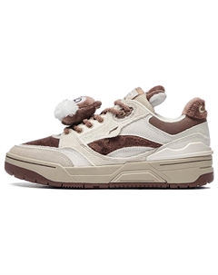 Кроссовки для скейтбординга Disney X RSR 101 женские, низкие, серые/коричневые Li-ning