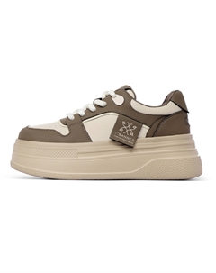 Кроссовки Skateboarding Shoes Women's Low-top Khaki, хаки C°banner