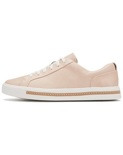 Стильные женские кеды для скейтбординга с низким верхом розового цвета Clarks