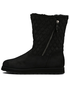 Зимние сапоги женские стеганые с мехом, черный Skechers
