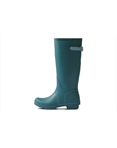 Изысканные резиновые сапоги женские синие Hunter