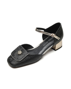 Туфли Мэри Джейн женские, черный Echo&yolo