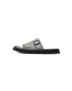 Шлепанцы унисекс черный Crooked card