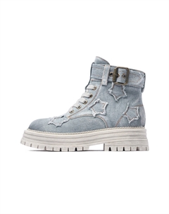 Ботинки Martin Boot женские, цвет Light blue (single mile) Josiny