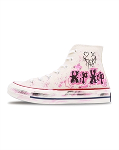 1970-е годы Кеды унисекс с высоким берцем розового цвета Converse