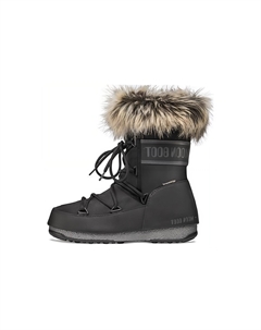 Зимние ботинки на толстой подошве, черный/желтый Moon boot