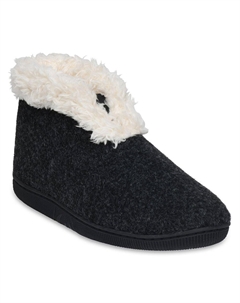 GaaЖенские тапочки Huu из искусственной шерсти с эффектом памяти, черный Gaahuu