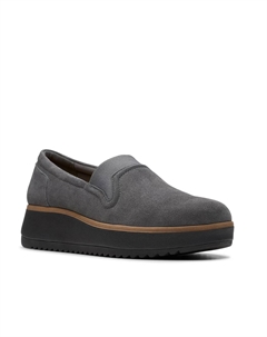 Слипоны Zylah Sky Wedge Slip-On, темно-серый Clarks