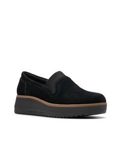 Слипоны Zylah Sky Wedge Slip-On, черный Clarks