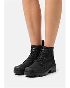 Ботильоны на шнуровке, черный Palladium