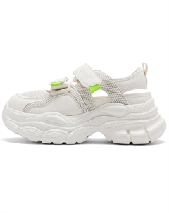 Туфли на платформе женские низкие бежевые C°banner