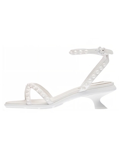 Туфли женские с клепками, белый Miu miu